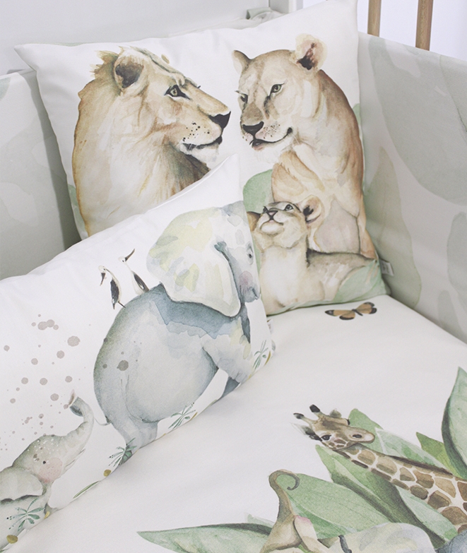 Nattou Duvet Cover Baby with Pillowcase Axel and Luna