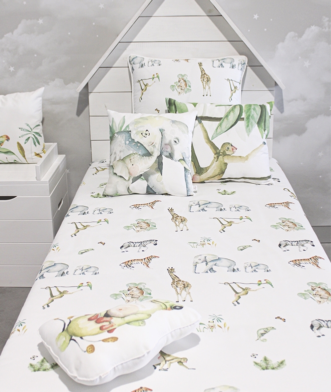 COMPLETO PERSONALIZZATO PER CULLA/LETTO ANIMALS I - Il Mondo di Alex