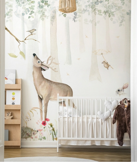 A CLEAR IN THE FOREST Wallpaper Murals