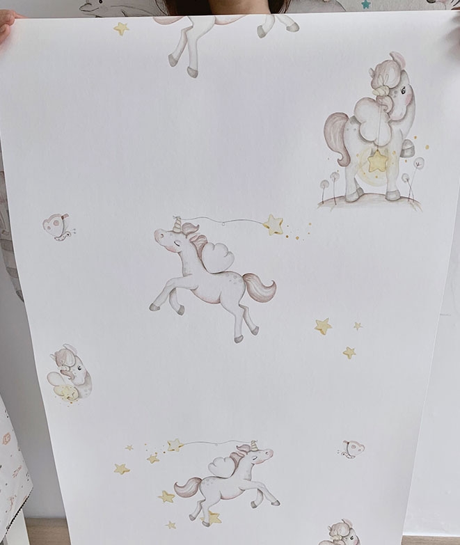 UNICORNIO Papel pintado infantil