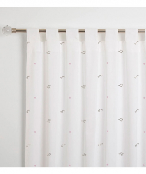 CURTAIN Music notes and stars