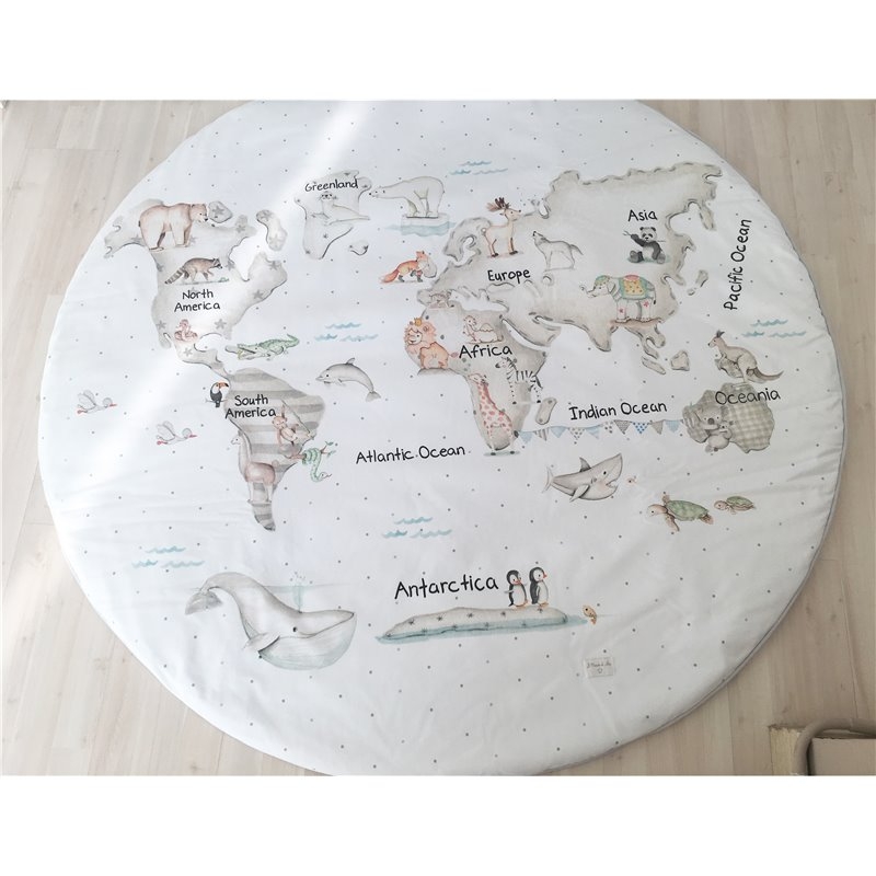 Alfombra personalizada Mapa del mundo
