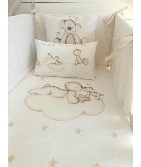 LOOKING FOR STARS BROWN Duvet Cover crib