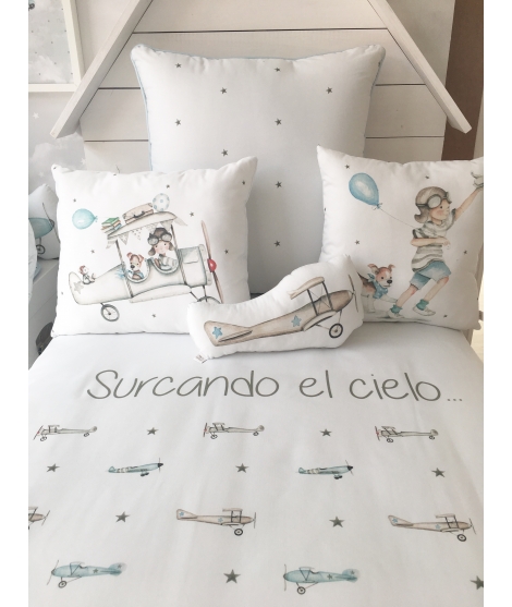 AIRPLANES Duvet Cover bed