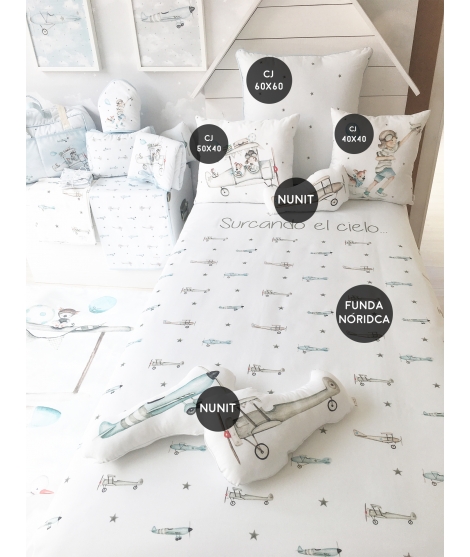 AIRPLANES Duvet Cover bed