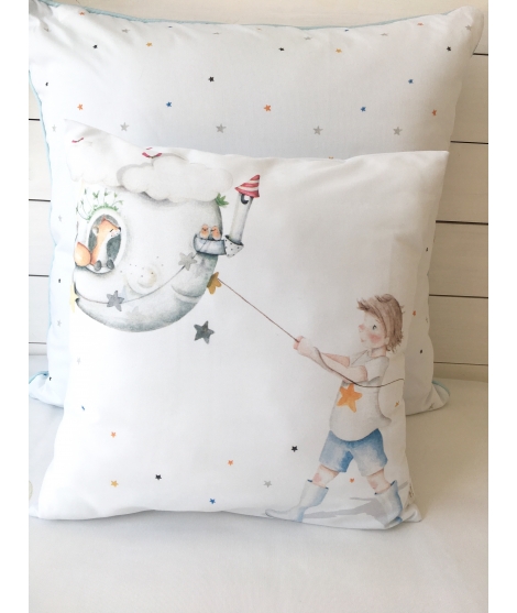 RAIN OF STARS BOY Cuscino Infantile Personalizzato