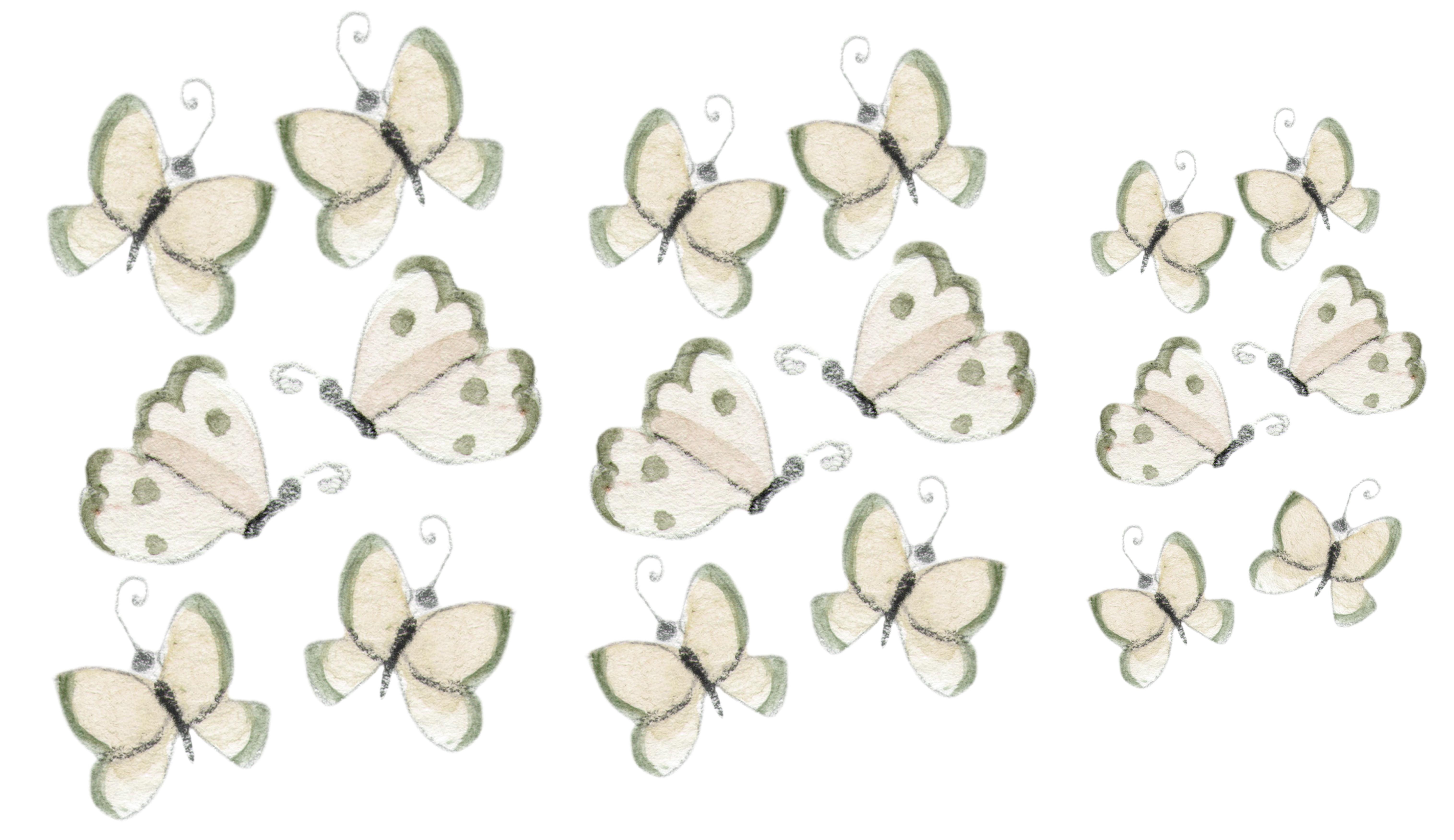 papel de pared bailarinas mariposas