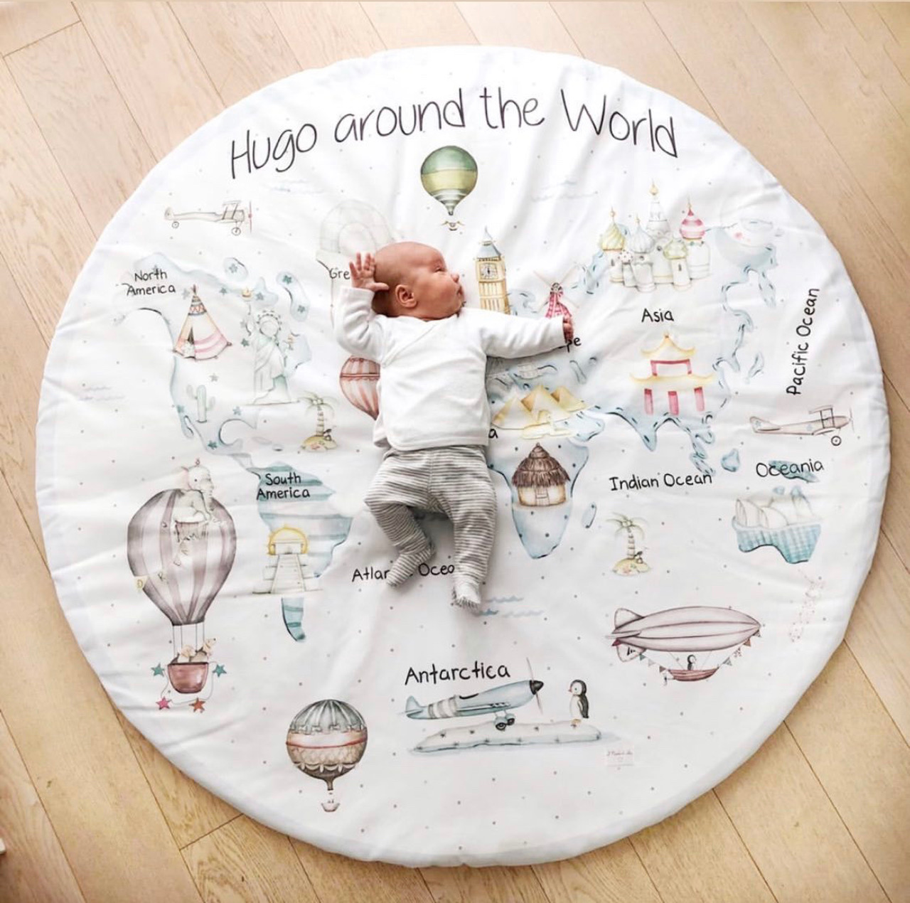 alfombra infantil lavable mapa mundi